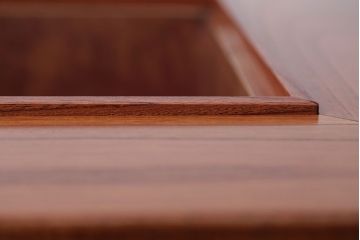 アンティーク雑貨　中古　民芸家具　テーブルとしても使える!総欅材の蓋付き関西火鉢