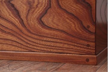 アンティーク雑貨　中古　民芸家具　テーブルとしても使える!総欅材の蓋付き関西火鉢