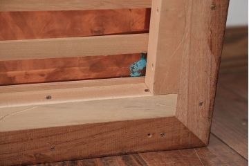 アンティーク雑貨　中古　民芸家具　テーブルとしても使える!総欅材の蓋付き関西火鉢