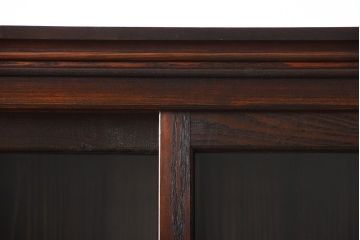 アンティーク家具　大正ロマン　シックな古い栗材のアンティーク重ね戸棚