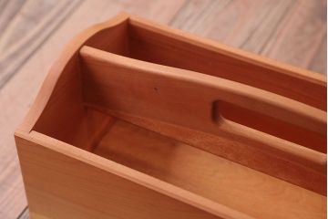 中古　民芸家具　総栗材のモダンな火鉢