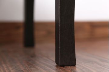 レトロ家具　昭和レトロ　古い木製のアンティーク丸型ちゃぶ台(1)