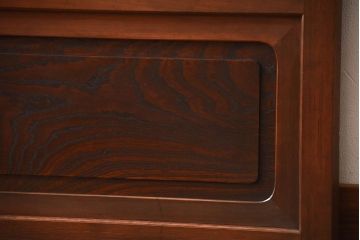 古民具・骨董　裏障子付き!腰板欅材の上質なアンティーク格子戸(1)