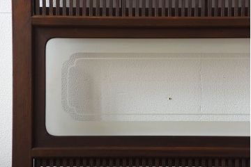 古民具・骨董　裏障子付き!腰板欅材の上質なアンティーク格子戸(2)