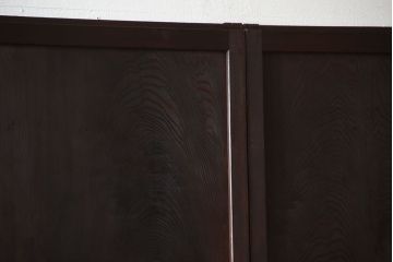 古民具・骨董　色ガラス入り!モダンなガラス帯戸4枚セット