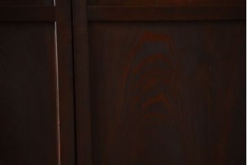 古民具・骨董　色ガラス入り!モダンなガラス帯戸4枚セット