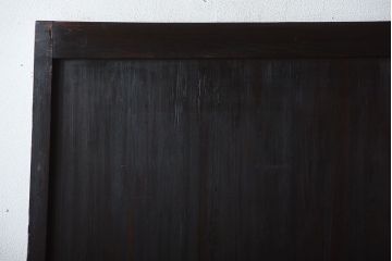 古民具・骨董　色ガラス入り!モダンなガラス帯戸2枚セット