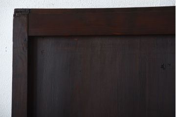 古民具・骨董　色ガラス入り!モダンなガラス帯戸2枚セット