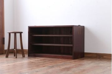 アンティーク家具　和製アンティーク　前面欅材!オープンラックのローボード(テレビボード)