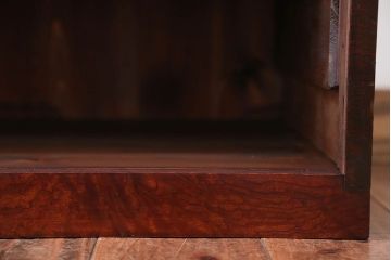 アンティーク家具　和製アンティーク　前面欅材!オープンラックのローボード(テレビボード)