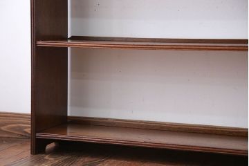 アンティーク家具　アンティーク　透かし彫りがおしゃれな古いナラ材の高級本棚