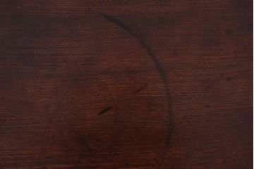 アンティーク家具　和製アンティーク　天板栓材一枚板の小さな角ちゃぶ台