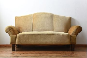 アンティーク家具　アンティーク　ドイツ製　シャビーシックなリクライニングソファ