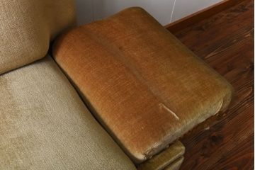 アンティーク家具　アンティーク　ドイツ製　シャビーシックなリクライニングソファ