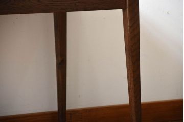 アンティーク家具　アンティーク　シンプルなナラ材のダイニングテーブル