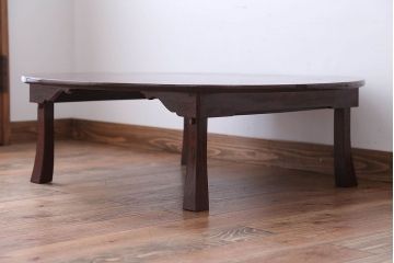 レトロ家具　昭和レトロ　アンティーク丸ちゃぶ台(センターテーブル)