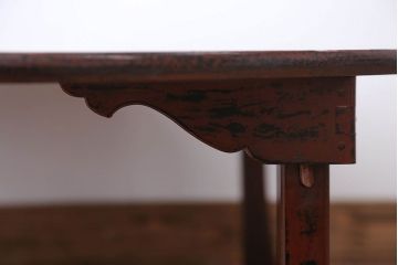 レトロ家具　昭和レトロ　アンティーク丸ちゃぶ台(センターテーブル)