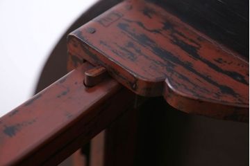 レトロ家具　昭和レトロ　アンティーク丸ちゃぶ台(センターテーブル)
