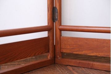 古民具・骨董　和モダンスタイル!古いタモ材のシンプルな衣桁