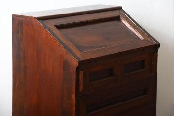 民芸家具　ビンテージ品　モダンなライティングビューロー(2)