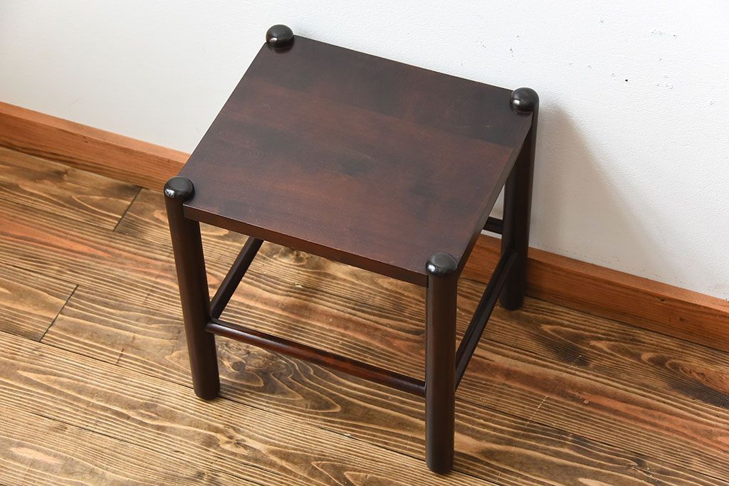 アンティーク雑貨　中古　北海道民芸家具　シンプルでモダンなサイドテーブル