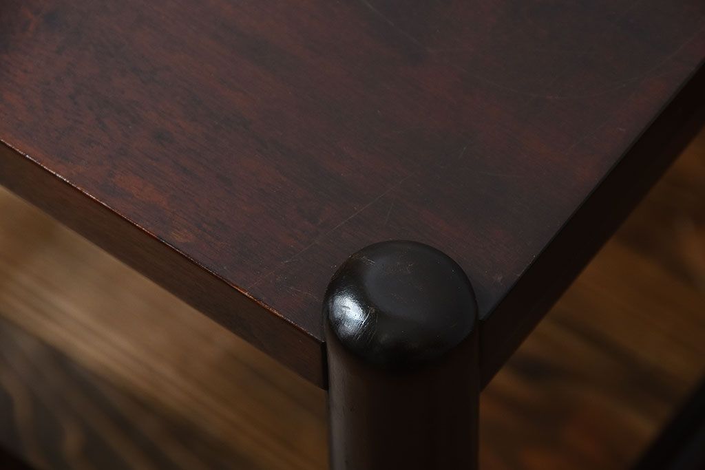 アンティーク雑貨　中古　北海道民芸家具　シンプルでモダンなサイドテーブル