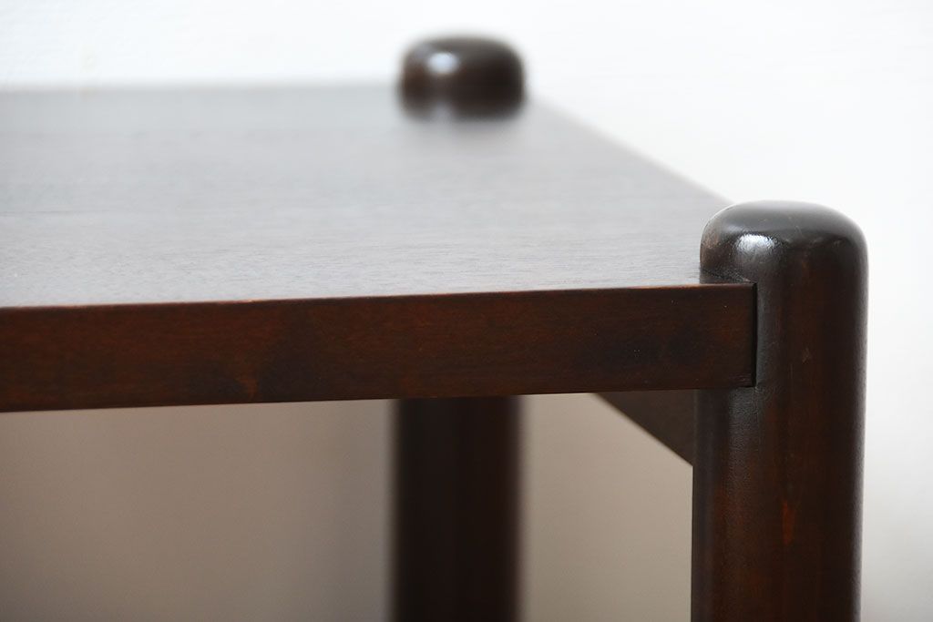 アンティーク雑貨　中古　北海道民芸家具　シンプルでモダンなサイドテーブル