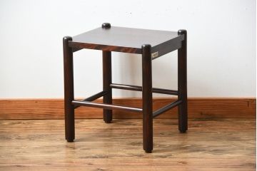 アンティーク雑貨　中古　北海道民芸家具　シンプルでモダンなサイドテーブル