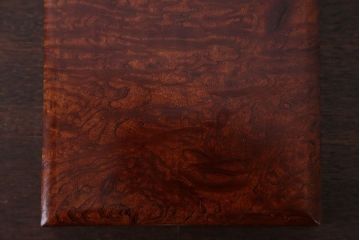 アンティーク雑貨　古民具・骨董　総欅玉杢材!漆塗りが美しい高級文箱