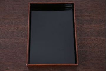 アンティーク雑貨　古民具・骨董　総欅玉杢材!漆塗りが美しい高級文箱