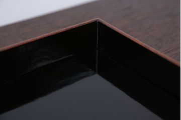 アンティーク雑貨　古民具・骨董　総欅玉杢材!漆塗りが美しい高級文箱