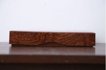 アンティーク雑貨　古民具・骨董　総欅玉杢材!漆塗りが美しい高級文箱