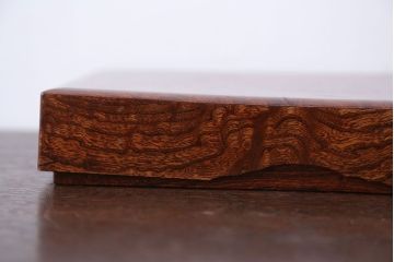 アンティーク雑貨　古民具・骨董　総欅玉杢材!漆塗りが美しい高級文箱