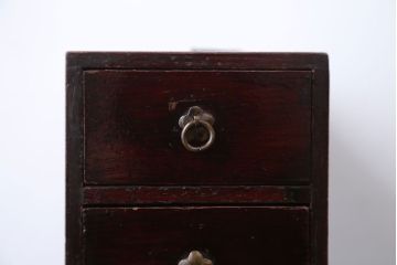 アンティーク家具　古民具・骨董　古い木のとてもちいさな小引き出し