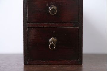 アンティーク家具　古民具・骨董　古い木のとてもちいさな小引き出し