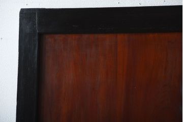 和製アンティーク　色ガラス入り!モダンなガラス帯戸(1)