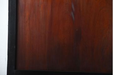 和製アンティーク　色ガラス入り!モダンなガラス帯戸(1)