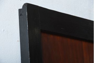 和製アンティーク　色ガラス入り!モダンなガラス帯戸(1)