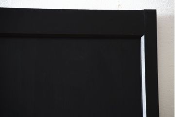 和製アンティーク　色ガラス入り!モダンなペイントガラス帯戸2枚セット