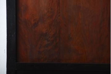 和製アンティーク　色ガラス入り!モダンなガラス帯戸(2)