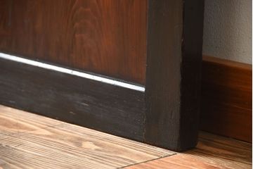 和製アンティーク　色ガラス入り!モダンなガラス帯戸(2)