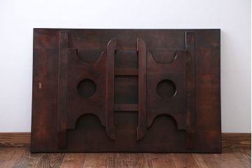 中古　北海道民芸家具　脚折り畳み式座卓