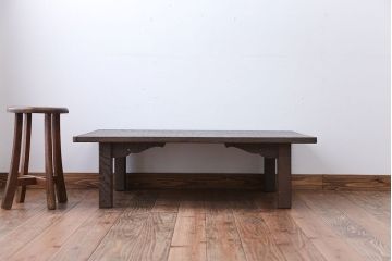 中古　民芸家具　木目の良い高級杉材の座卓(センターテーブル)