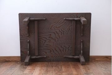中古　民芸家具　木目の良い高級杉材の座卓(センターテーブル)