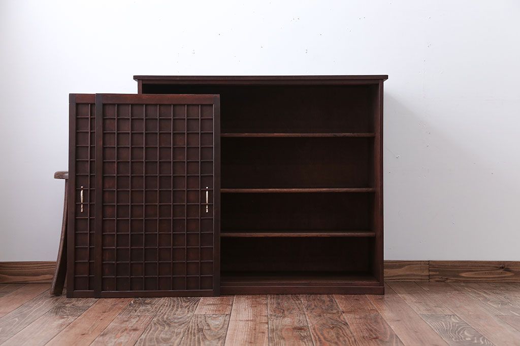 アンティーク家具　和製アンティーク　高級品!上質な格子戸収納戸棚