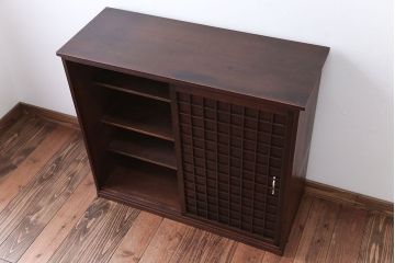 アンティーク家具　和製アンティーク　高級品!上質な格子戸収納戸棚