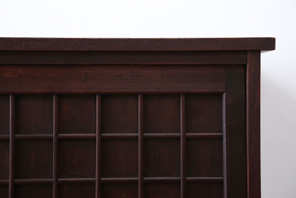 アンティーク家具　和製アンティーク　高級品!上質な格子戸収納戸棚