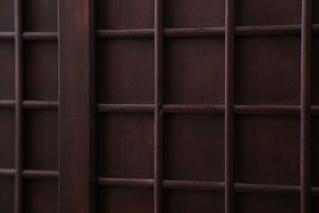 アンティーク家具　和製アンティーク　高級品!上質な格子戸収納戸棚