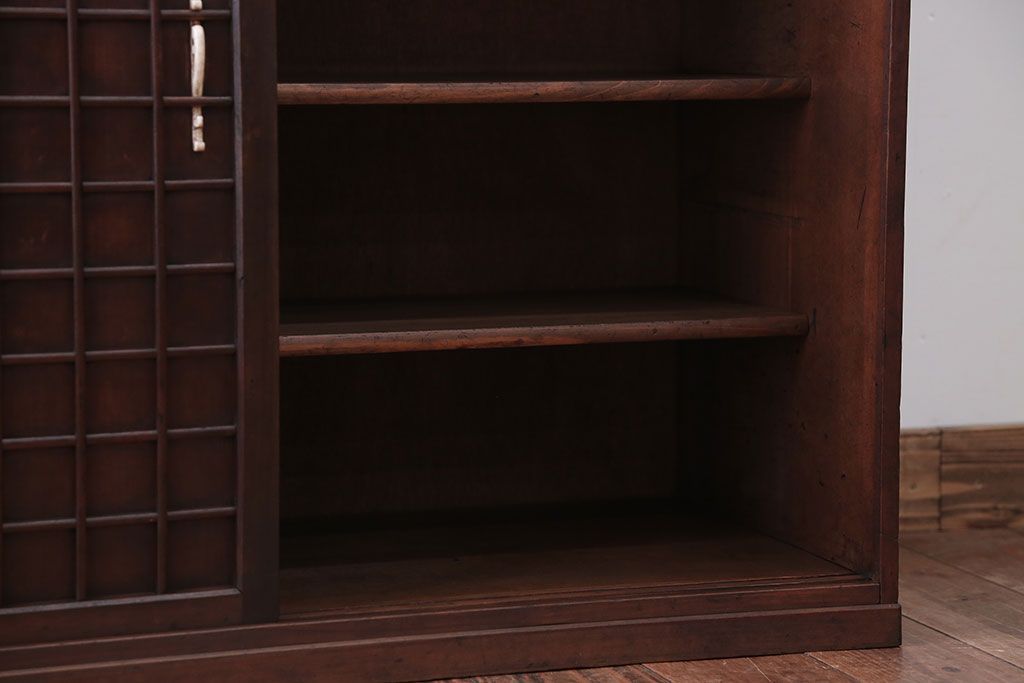 アンティーク家具　和製アンティーク　高級品!上質な格子戸収納戸棚