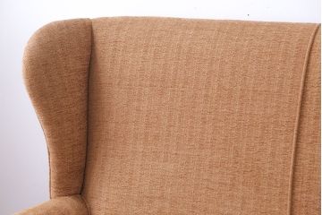 ヴィンテージ家具　イギリスビンテージ　シンプルで上品なウィングバックラブソファ(ウイングバック)